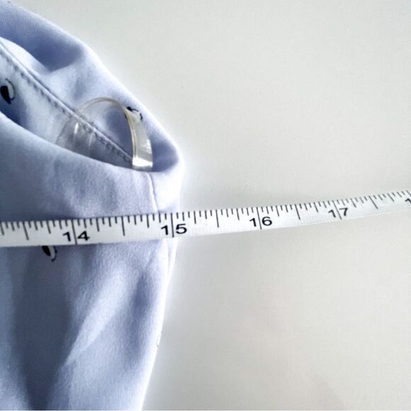 Lush Mini Dress Flounce Side Tie Blue Spaghetti Straps Women's S Back Zip Lined - Picture 7 of 8